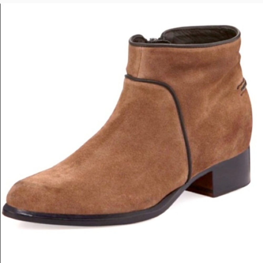 Rag & Bone 'Aston' Taupe Brown Suede Ankle Booties EU Size 40